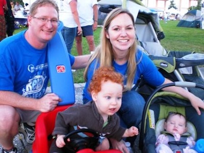 Jason and Jesse McGuirk and their children